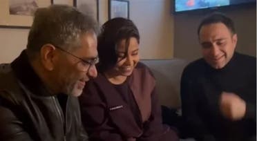 شيرين عبد الوهاب وفضل شاكر خلال لقاء سابق في مخيم "عين الحلوة"
