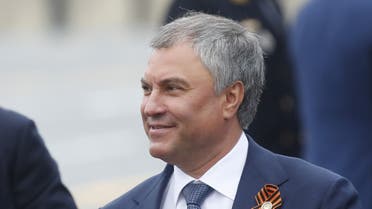 Russian parliament speaker Vyacheslav Volodin attends the Victory Day parade, which marks the anniversary of the victory over Nazi Germany in World War Two, in Red Square in central Moscow, Russia May 9, 2019. REUTERS/Maxim Shemetov