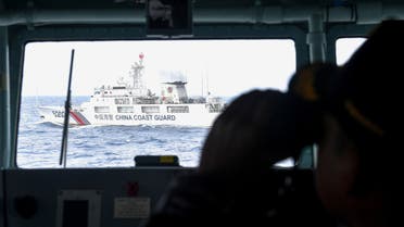 China Coast Guard ship is seen from an Indonesian Naval ship during a patrol at IndonesiaÕs Exclusive Economic Zone sea in the north of Natuna island, Indonesia, January 11, 2020 in this photo taken by Antara Foto. (File photo: Reuters)