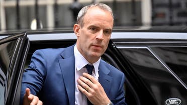 British Deputy Prime Minister Dominic Raab gets out of a car outside Downing Street in London, Britain, July 12, 2022. (File photo: Reuters)