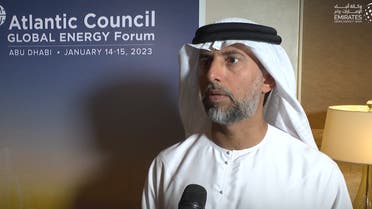 Screengrab from a WAM video interview with the UAE's energy Minister Suhail al-Mazrouei. (WAM)