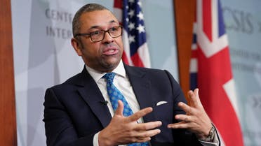 British Foreign Secretary James Cleverly takes part in conversation on key foreign policy priorities for the United Kingdom during an event at the Center for Strategic and International Studies (CSIS) in Washington, U.S., January 17, 2023.  REUTERS/Kevin Lamarque