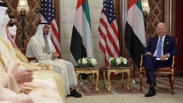 US President Joe Biden meets with UAE President Sheikh Mohamed bin Zayed al-Nahyan in Jeddah, Saudi Arabia, July 16, 2022. (File photo: Reuters)