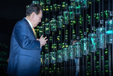 South Korea's President Yoon Suk Yeol visits Dubai's Museum of the Future. (WAM)