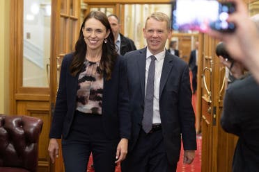 Jacinda Ardern attends a party meeting today dedicated to choosing her successor