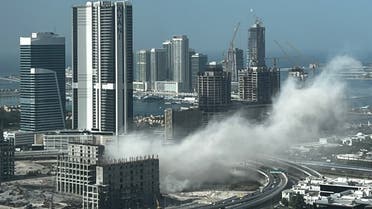The Dubai Pearl demolition. (Twitter)