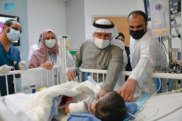 The twins are in a stbale condition, lead doctor on their case Dr. Abdullah bin Abdulaziz al-Rabeeah says. (SPA)