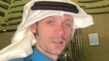 French national William Pouille has gained attention after sharing videos and pictures of himself wearing the traditional Saudi thobe and shemagh (head cover). (Supplied) 