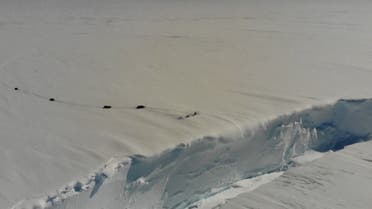 A huge iceberg nearly the size of Greater London has broken off the Antarctic ice shelf near a research station. (Screengrab)