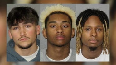 Three of the four men charged with raping Madison Brooks. (Twitter)