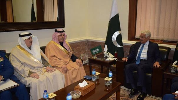 سعودی معاون وزیر دفاع کا دورہ پاکستان، جنرل ساحر شمشاد اور خواجہ آصف سے ملاقات