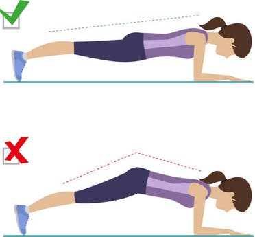 Plank exercise the right way
