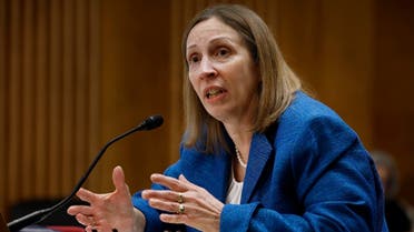 U.S. Ambassador to Armenia Lynne Tracy testifies before the Senate Foreign Relations Committee during her confirmation hearing to be the next ambassador to Russia in the Dirksen Senate Office Building on Capitol Hill on November 30, 2022 in Washington, DC. (AFP)