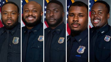 Officers who were terminated after their involvement in a traffic stop that ended with the death of Tyre Nichols, pose in a combination of undated photographs in Memphis, Tennessee, U.S. From left are officers Demetrius Haley, Desmond Mills, Jr., Emmitt Martin III, Justin Smith and Tadarrius Bean. (Reuters)