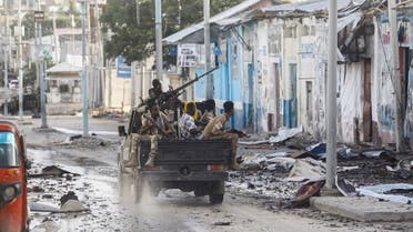 Somali security officers drive past a section of Hotel Hayat, the scene of an al-Qaeda-linked al-Shabaab attack in Mogadishu, Somalia. (File Photo: Reuters)