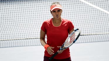 Sania Mirza of India reacts after missing a point while playing in the 2015 US Open women's doubles final at the U.S. Open Championships Tennis tournament in New York, September 13, 2015. (File photo: Reuters)