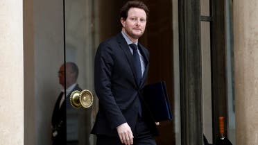 French Junior Minister for Transports Clement Beaune leaves following the weekly cabinet meeting and an official presentation of the pension reform plan at the Elysee Palace in Paris, France, on January 23, 2023. (Reuters)