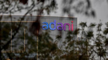 The logo of the Adani Group is seen on the facade of its Corporate House on the outskirts of Ahmedabad, India, January 27, 2023. (File Photo: Reuters)
