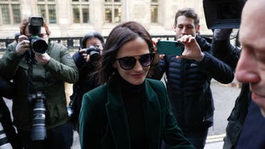 French actress Eva Green arrives at The Rolls Building courthouse in London, Britain, January 30, 2023. (Reuters)