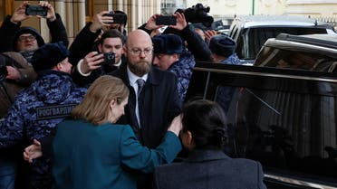 U.S. ambassador to Russia Lynne Tracy gets into a car while leaving the headquarters of Russia's foreign ministry after a meeting in Moscow, Russia, January 30, 2023. (Reuters)