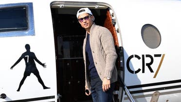 Cristiano Ronaldo poses with his private jet. (Instagram)