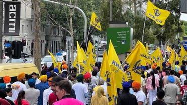 An image from the site of a Khalistan referendum in Australia. (Twitter) 