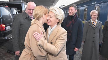 European Commission President Ursula von der Leyen arrived in Kyiv on February 2, 2023. (Twitter)