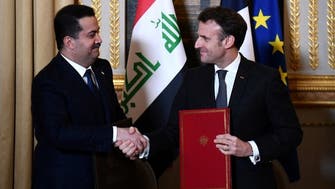 Iraq PM, France president discuss economic cooperation, military partnership at Davos
