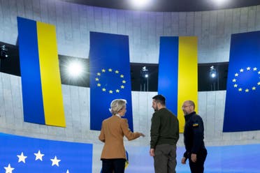 قادة الاتحاد الأوروبي في كييف (أرشيفية- فرانس برس)