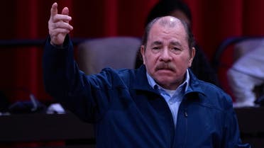 Nicaragua's President Daniel Ortega delivers a speech during an extraordinary session of the National Assembly of People's Power of Cuba in commemoration of the 18th anniversary of the creation of ALBA-TCP at the Convention Palace in Havana, Cuba, December 14, 2022. (Reuters)
