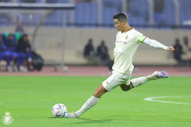Portuguese footballer Cristiano Ronaldo claims he is 'happy’ to have scored his first goal in the Saudi Pro League for Al Nassr during their 2-2 draw to Al Fateh on Friday. (Twitter)