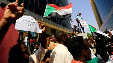 Protesters attend a rally calling for a stop to killing in Darfur and stability for peace, next to a building in front of Ministry of Justice in Khartoum, Sudan September 23, 2019. (File photo: Reuters)