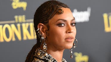 In this file photo taken on July 09, 2019, US singer/songwriter Beyonce arrives for the world premiere of Disney's The Lion King at the Dolby Theatre in Hollywood. (AFP)