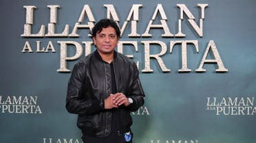 The director of The Sixth Sense M.Night Shyamalan attends a photocall to present his new film Knock at the Cabin to be officially released later on February 3, in Madrid, Spain, January 25, 2023. (Reuters)