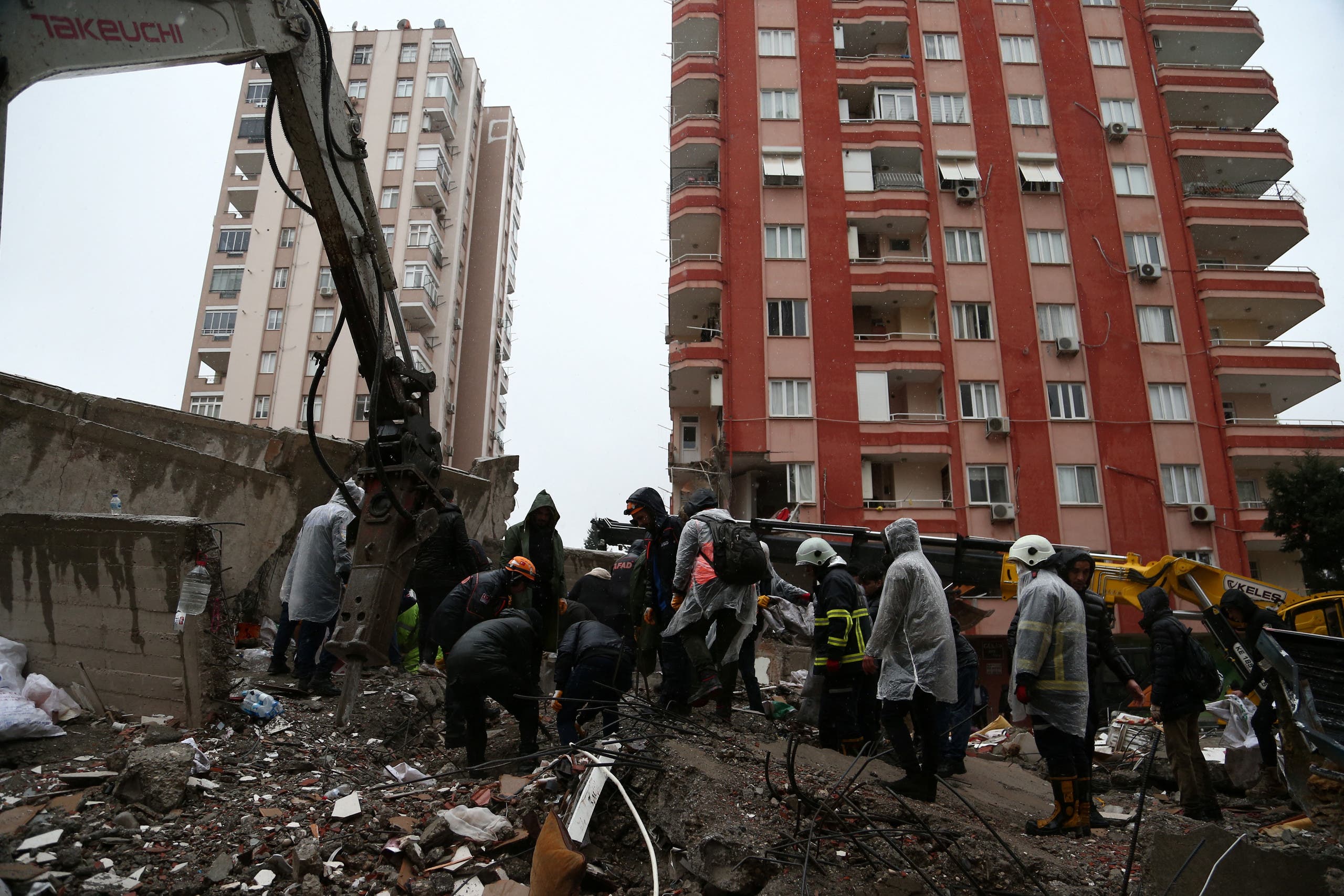 الدمار الذي خلفه الزلزال في تركيا