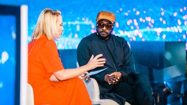 Will.i.am speaks during the LEAP 2023 conference in Riyadh on February 6 2023. (Supplied)