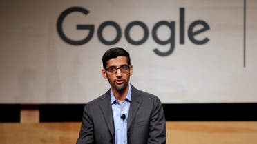 Google CEO Sundar Pichai speaks during signing ceremony committing Google to help expand information technology education at El Centro College in Dallas, Texas, US, on October 3, 2019. (Reuters)