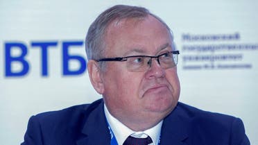 CEO of VTB bank Andrey Kostin attends a session of the St. Petersburg International Economic Forum (SPIEF) in Saint Petersburg, Russia June 17, 2022. (Reuters)