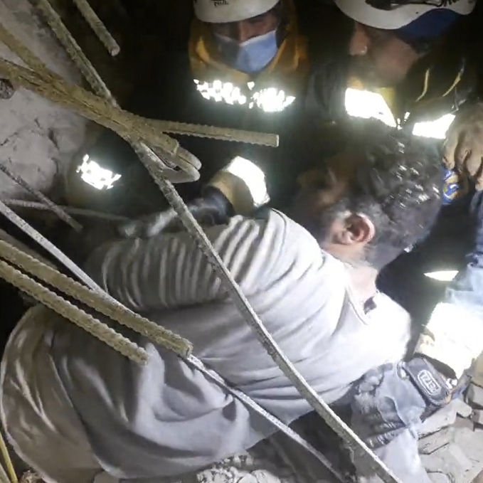 Syria earthquake: Video shows man rescued after spending 24 hours under rubble