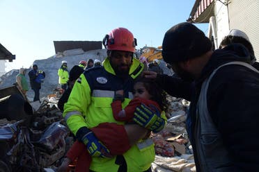 As part of the UAE’s ‘Gallant Knight/2’ operation, the mother, son, and two daughters of a Syrian family were rescued from the ruins of their home after a five-hour search and rescue operation in the Kahramanmaraş province. (Supplied: WAM)