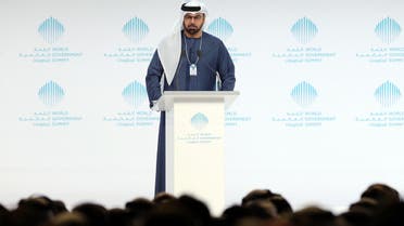 UAE Minister of Cabinet Affairs Mohammed bin Abdullah Al Gergawi speaks during the World Government Summit in Dubai, United Arab Emirates, February 12, 2017. (Reuters)