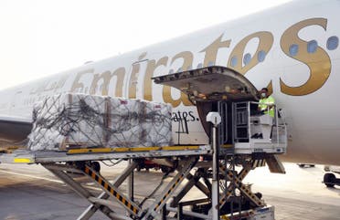 Emirates sets up an airbridge with the International Humanitarian City (IHC), to transport urgent relief supplies, medical items and equipment in Syria and Turkey. (Supplied)