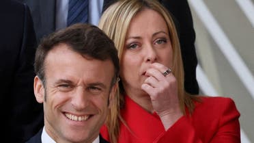 Macron-Meloni spat reveals strained ties, as Draghi's legacy start to unravel | Al Arabiya English