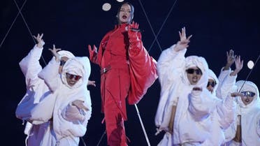 Rihanna performs during the halftime show at the NFL Super Bowl 57 football game between the Kansas City Chiefs and the Philadelphia Eagles, Sunday, Feb. 12, 2023, in Glendale, Ariz. (AP Photo/Brynn Anderson)