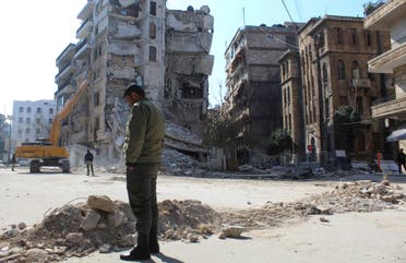 من مدينة حلب عقب الزلزال (أرشيفية من رويترز)