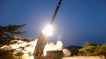 صاروخ أطلقته كوريا الشمالية في وقت سابق - رويترز