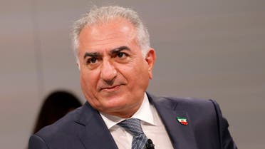 Reza Pahlavi, activist, advocate and oldest son of the last Shah of Iran, attends a panel discussion at the Munich Security Conference (MSC) in Munich, southern Germany, on February 18, 2023. (AFP)