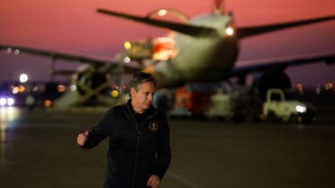 U.S. Secretary of State Antony Blinken walks to board a plane at Incirlik Air Base near Adana, Turkey February 19, 2023. (Reuters)
