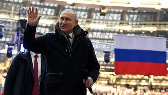 Putin hails Russia’s fighters in Ukraine at rally in Moscow