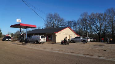 The Express Mart convenience store, which was the scene of a shooting in Arkabutla, Miss., on Friday, Feb. 17, 2023. (The Associated Press)